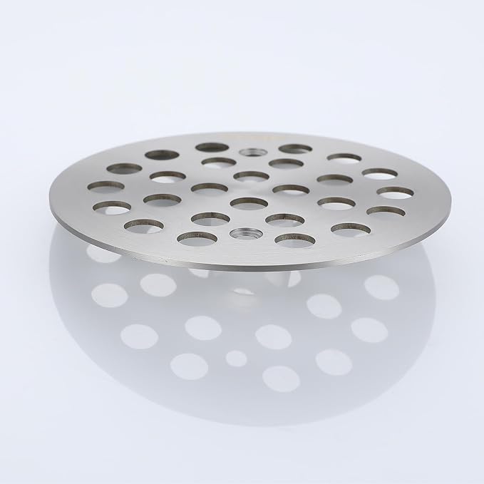Round 4.25 Inch Screw-in Shower Drainer Cover Replacement 304 Stainless Steel - Image 4