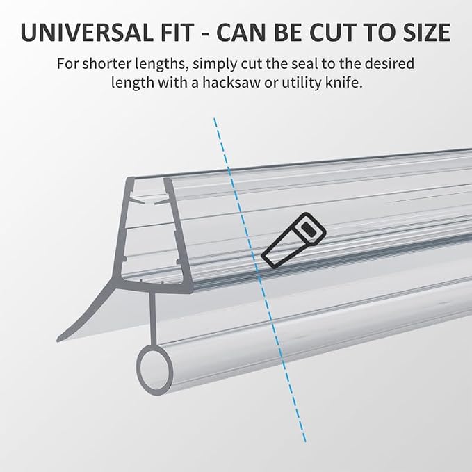 Frameless Shower Door Bottom Seal, Shower Door Seal Strip - Image 6