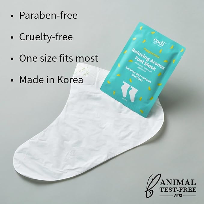 Relaxing Aroma Foot Mask 6 Pairs | Soothes & Restores Tired, Dry Feet | - Image 6