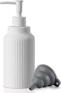 Modern Ceramic Soap Dispenser for Bathroom，14oz Ceramic Soft Touch Hand Lotion by Unknown