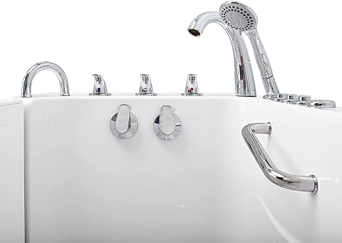 Ella Capri 30"x52" Acrylic Air and Hydro Massage and Heated Seat Walk-In Bathtub - Image 10
