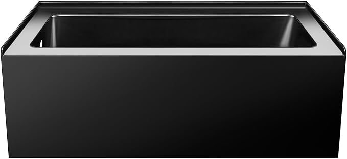 Fine Fixtures Acrylic, Fiberglass Alcove Soaking Bathtub - Image 4