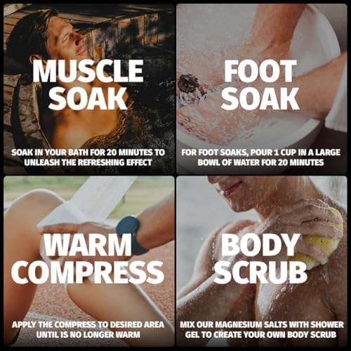 5 Pack Bundle: Coach Soak Recovery Bath Soak, Epsom Salt Bulk, Bath Salts Bulk - Image 5