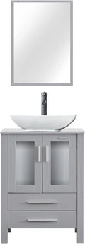 eclife 24" Modern Bathroom Vanity Sink Combo Freestanding Cabinet by eclife