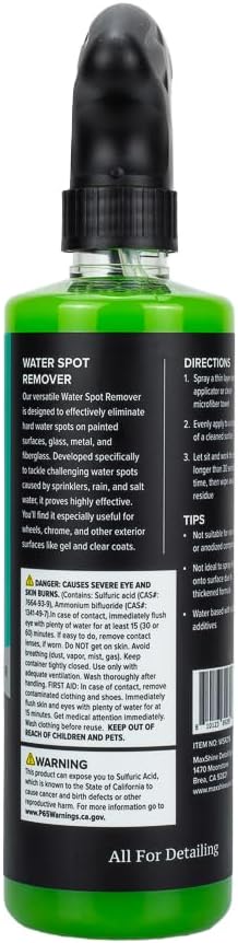 Maxshine Water Spot Remover Liquid 16oz | Eco-Friendly Fluoride-Free Formula | - Image 5