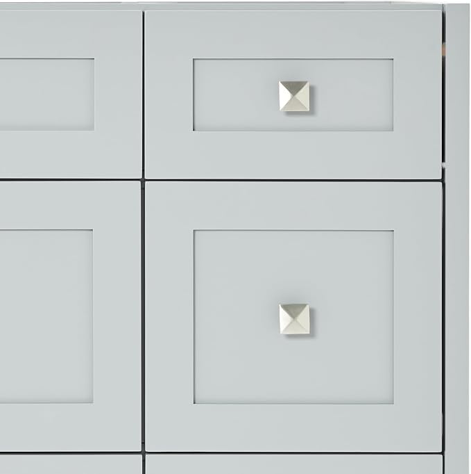 ARIEL Monroe 48 inch Bathroom Vanity Without Sink in Grey, Bathroom Base Cabinet - Image 7