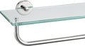 JQK Bathroom Glass Shelf Polished Chome, Shelf by Homeimprovement