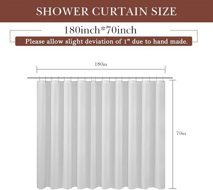zokyer Clawfoot Tub Shower Curtain Wrap Around Claw Foot Surround Round Clear - Image 5