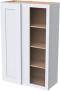 Solid Hardwood Wall Blind Corner Cabinets, Adjustable Shelves, Soft-Close Doors by HCIOANHomecabinetseries