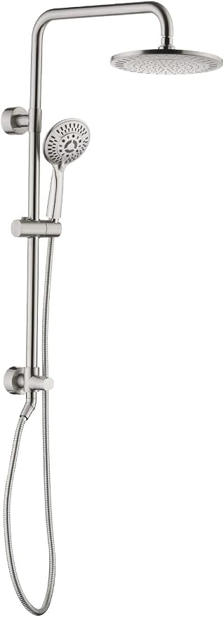 BRIGHT SHOWERS Rain Shower Heads System Including Rainfall Shower Head and by BRIGHTSHOWERS