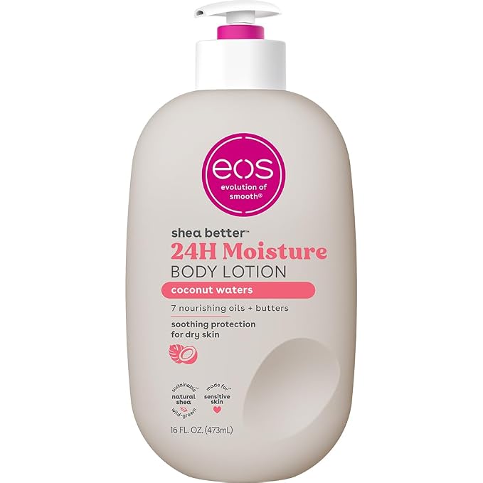 eos Shea Better Body Lotion Coconut Waters, 24-Hour Moisture Skin Care by eosproducts