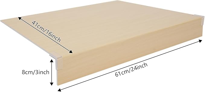 33 Inch Floating Shelves for Wall, 16 Inch Deep Hanging Shelf, Large Display & - Image 3