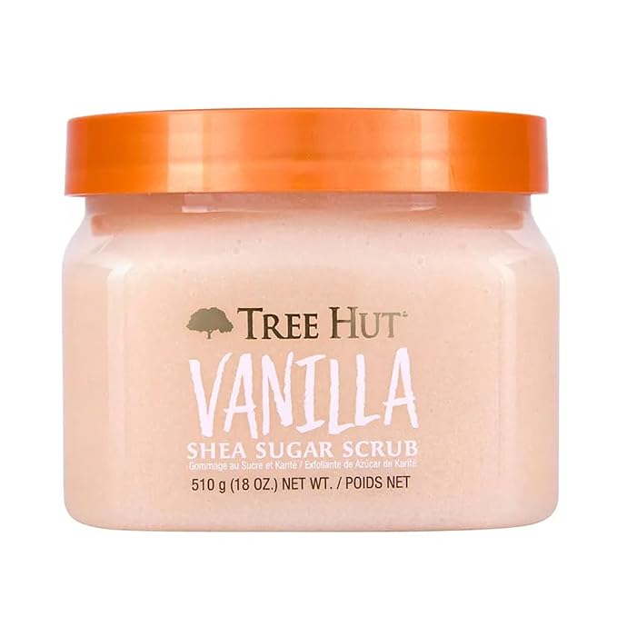 Tree Hut Vanilla Shea Sugar Exfoliating & Hydrating Body Scrub, 18 oz by TreeHut