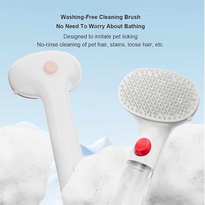 Dog Bath Brush, Scrubber Soft Silicone Head Pet Bathing Massage Brush Long - Image 7
