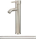 Brushed Nickel Bathroom Faucets, Vessel Sink Faucet Single Hole Single Handle by Greenspring