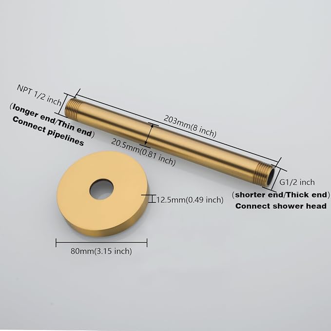 RANDOM Straight Shower Arm - Image 2