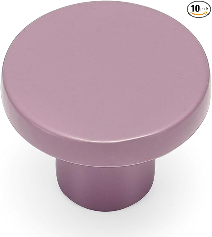 Ravinte 10 Pack Cabinet Knobs Purple Kitchen Cabinet Knobs Round Dresser Drawer by Ravinte
