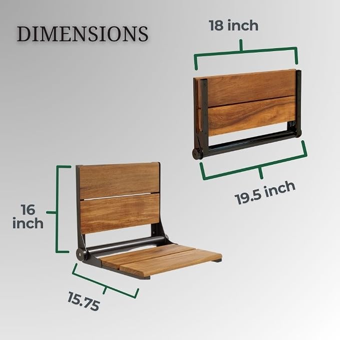 Folding Shower Seat Wall Mounted - Image 4