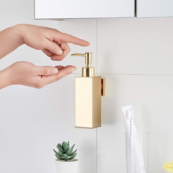 BGL Soap Dispenser Stainless Steel 304 Wall Mount Gold Liquid and Soap Dispenser - Image 4
