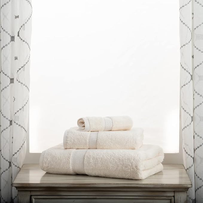 Superior Egyptian Cotton Pile 3 Piece Towel Set, Includes 1 Bath, 1 Hand - Image 9