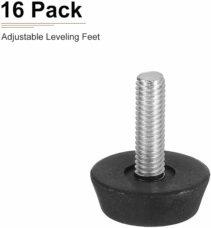 M6x20x25mm Screw on Furniture Glide Leveling Feet - Image 7