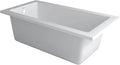 Fine Fixtures Drop In White Soaking Bathtub, Fiberglass Acrylic Material by Fine+Fixtures