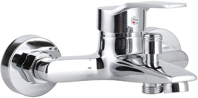 GLOGLOW G1/2in Thread Copper Shower Faucet, Wall Mounted Triple Mixer Tap by GLOGLOW