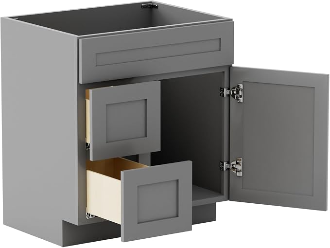 KitchenMan 30 Inch Bathroom Vanity Without Sink and Top Unassembled Bathroom - Image 9