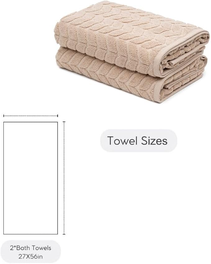BAGNO MILANO Turkish Cotton Ultra-Soft Plush Absorbent Quick Dry Bathroom Towel - Image 9