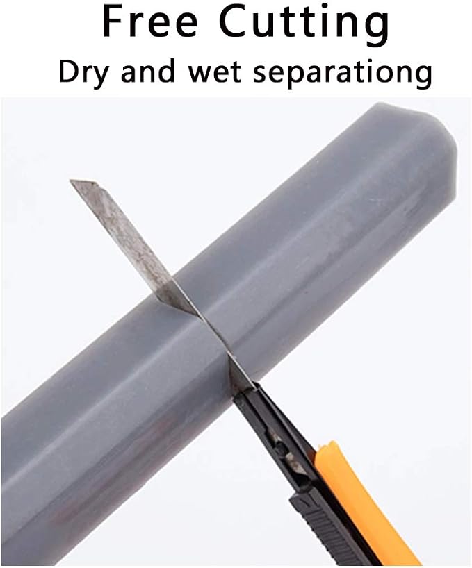 Collapsible Bathroom Water Stopper Flood Barrier Rubber Water Dam Wet and Dry - Image 4
