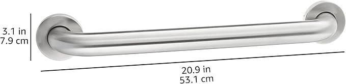 Amazon Basics Bathroom Handicap Safety Grab Bar, 18 Inch Length, 1.5 Inch - Image 5