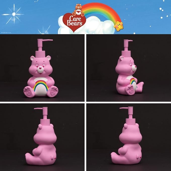 Care Bears Cheer Bear Soap/Lotion/Hand Sanitizer Resin Pump Dispenser, 10.36 - Image 4