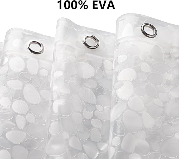 WELTRXE Extra Long Shower Curtain Liner, 72 x 78 Inch EVA Water Repellent - Image 4