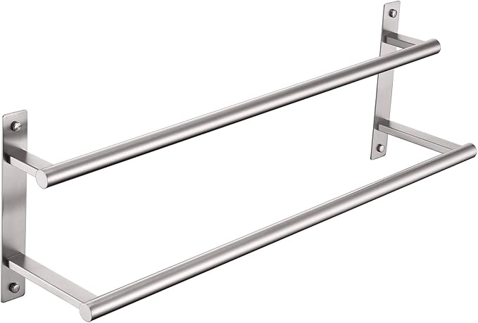 KOKOSIRI 20 Inch Bath Towel Bars Double Towel Racks Bathroom Towel Holder Towel by KOKOSIRI
