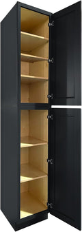 Storage Cabinet, 2 Soft Close Doors, 5 Adjustable Shelves, 2 Portion, by Lieeres