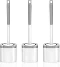 Toilet Brush, 3 Pack Toilet Brush and Holder Set by EZKEY