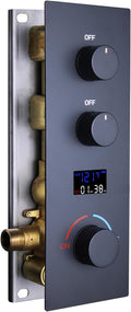 AYIVG 2 Way Pressure Balance Shower Diverter Mixing Valve Kit Digital Display by ToMakeYourBathroomExtraord