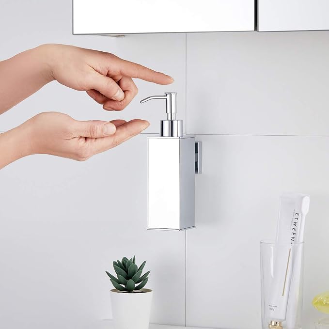 BGL Hand Soap Dispenser Stainless Steel 304 Wall Mount Chrome Soap Dispenser - Image 4