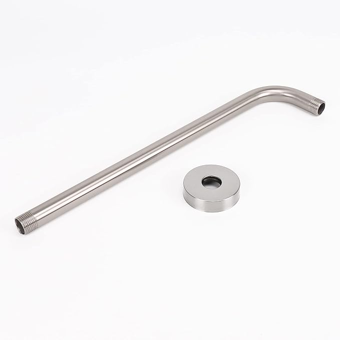 HarJue Shower Arm with Flange and Teflon Tape, Wall Mounted Shower Pipe 304 - Image 7