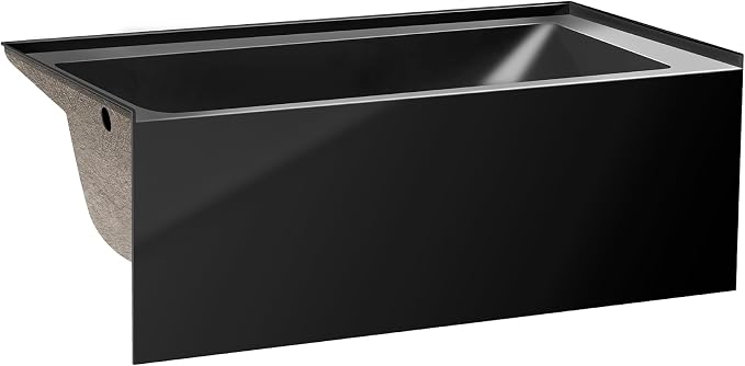 Fine Fixtures Acrylic, Fiberglass Alcove Soaking Bathtub - Image 5