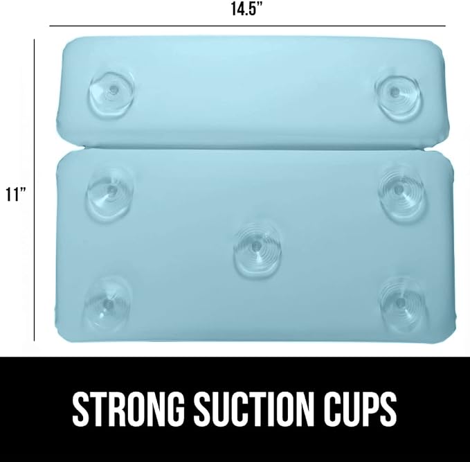 GORILLA GRIP Bath Pillow for Tub, Improved Suction Cups, Luxury Bathtub Pillows - Image 4
