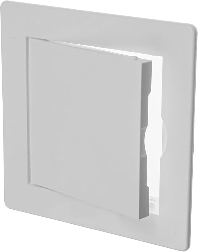 4" x 4" White Plastic Access Panel. Service Shaft Door Panel. Plumbing - Image 8