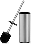 304 Stainless Steel Toilet Brush and Brush Holder Set, Circular Floor Toilet by YIGUANXIN