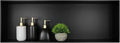 Stainless Steel Shower Niche 36" X 12" Matte Black No Tile Needed Horizontal by Bernkot