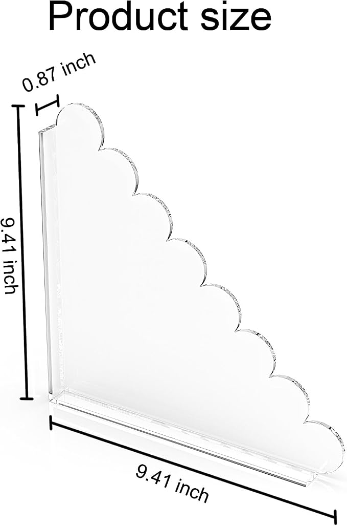 LUGUNU 2 Pack Acrylic Shower Splash Guards 9.4x9.4 In, No Drill Self-Adhesive - Image 2