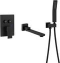 Wall Mount Bathtub Faucet Set Included 180°Swivel bathroom Tub Filler faucets by Unknown