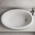Carver Tubs - DJO5839 - Whrilpool Bathtub - 58"L x 39"W x 18.5"H - White Oval by CarverTubs