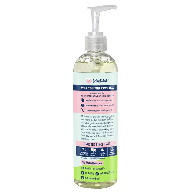 Mr. Bubble Baby Bubble Ultra Gentle Body Wash & Shampoo, Sweet Violet Clouds - Image 7
