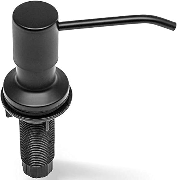 Soap Dispenser for Kitchen Sink, Built in Soap Dispenser, Stainless Steel Pump by Kimi+Cuisine
