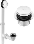 Yariwiz 1-1/2" Polished Chrome Bathtub Tub Drain Kit Bath Waste Overflow Drain by Yariwiz